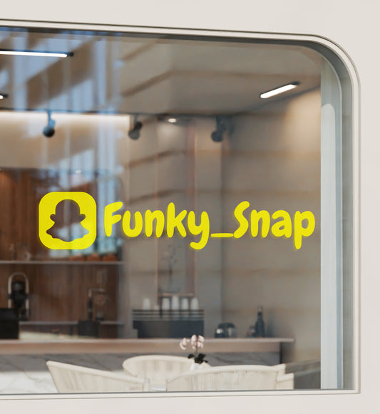 Autocollant Snapchat + Texte