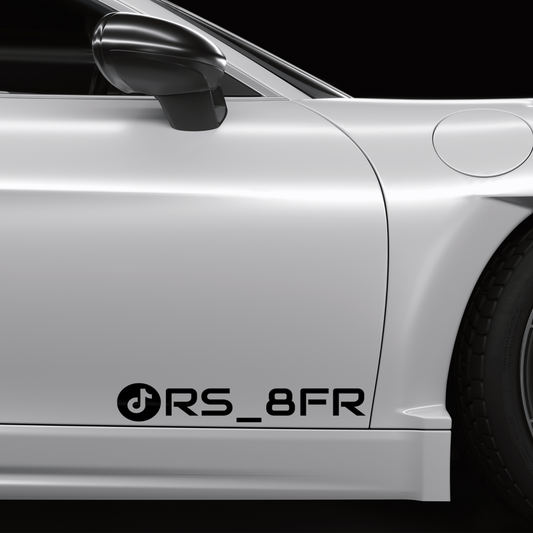 Autocollant TikTok + Texte