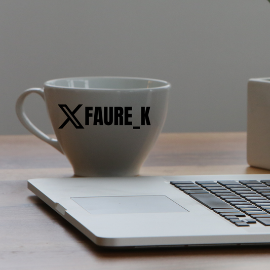 Autocollant X + Texte