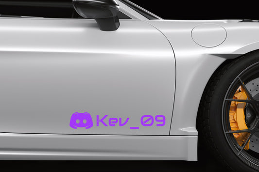 Autocollant Discord + Texte