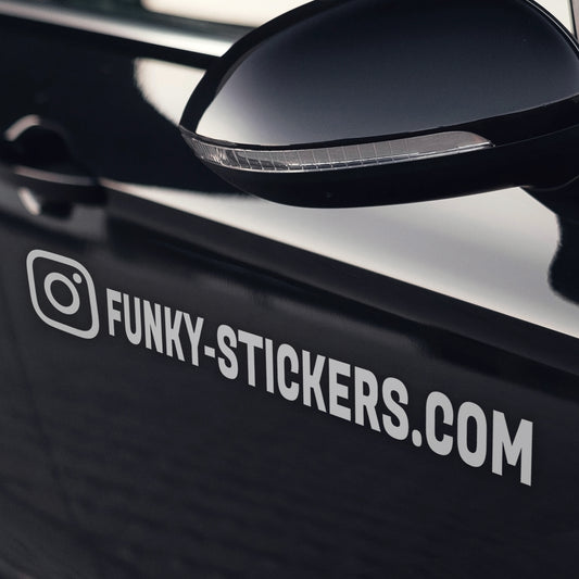 Autocollant Instagram + Texte