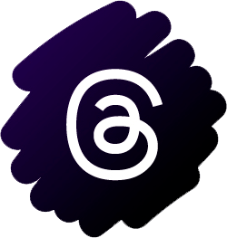 Autocollant Threads + Texte